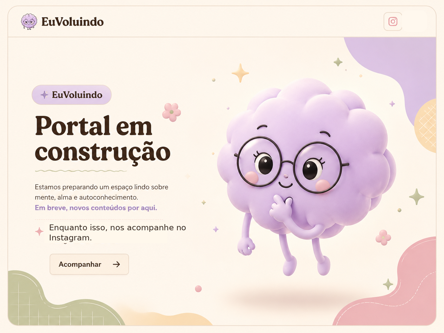 EuVoluindo — Portal em construção